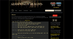 Desktop Screenshot of abandonedrealms.com