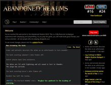 Tablet Screenshot of abandonedrealms.com
